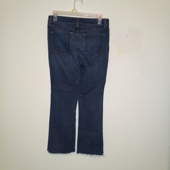 NYDJ Not Your Daughters Jeans Size 6 Marilyn Raw Hem Crop Jeans-Slimming-Sm Flaw - Picture 5 of 10